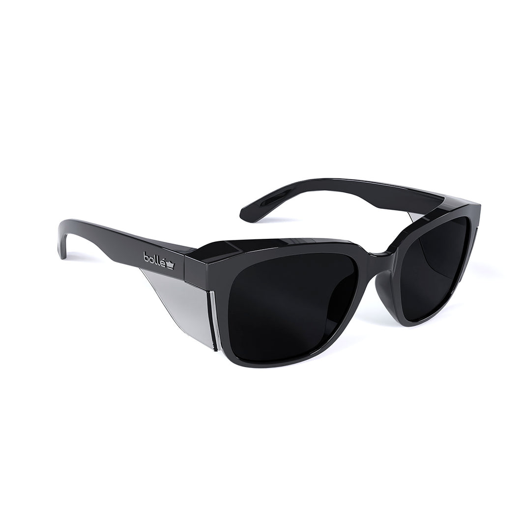 Bolle Men's Stks 410 Safety Glasses - Black/Smoke - 