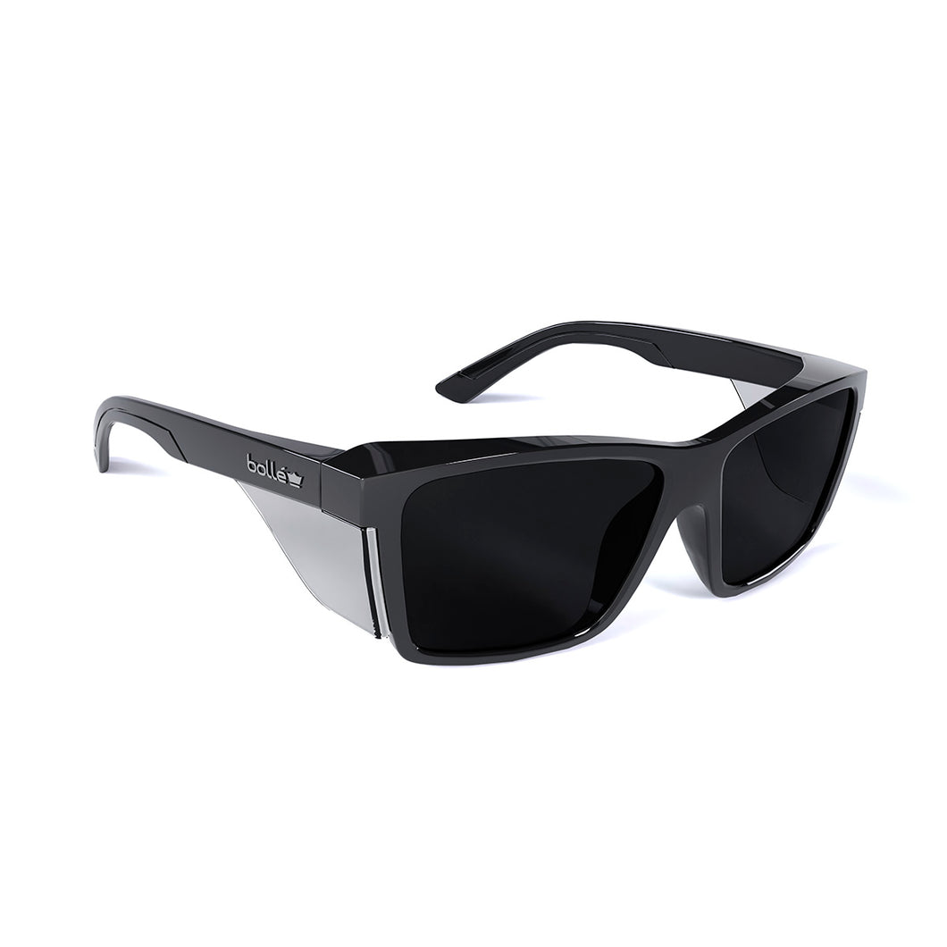 Bolle Men's Stks 420 Safety Glasses - Black/Smoke - 