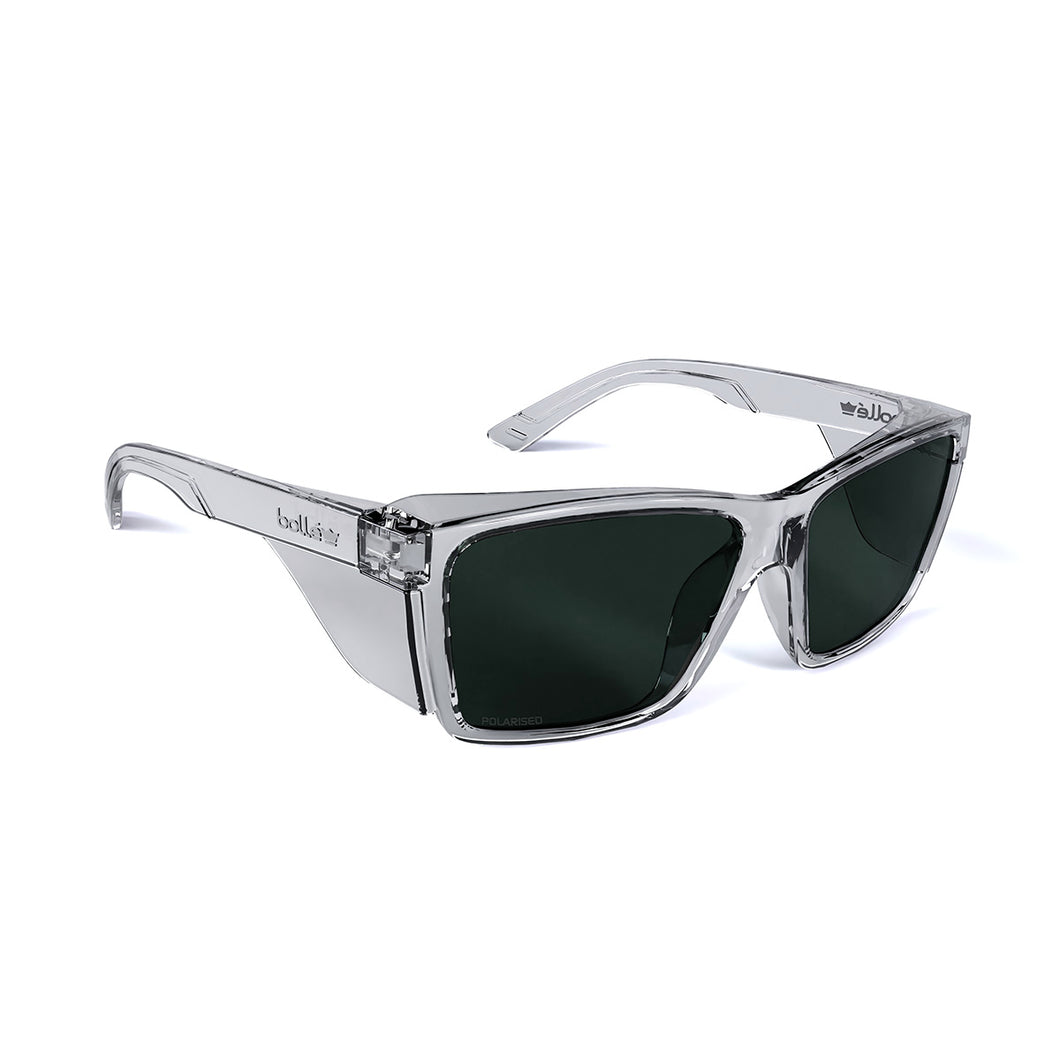 Bolle Men's Stks 420 Safety Glasses - Clear/Smoke Polarised - 