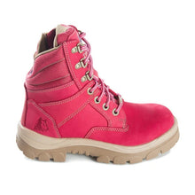 Load image into Gallery viewer, Steel Blue Women&#39;s Southern Cross Zip Ladies Steel Toe Nitrile Outsole Safety Boot - Pink
