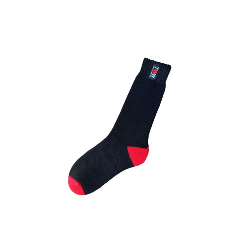 Bamboo Textiles Men's TWW Extra Thick Sock - Red/Black - Socks