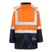 Load image into Gallery viewer, Rainbird Men's 4-in-1 Utility Jacket &amp; Vest - Orange/Navy
