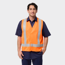 Load image into Gallery viewer, KingGee Men's Originals Hi-Vis X Back Tail Vest - Orange
