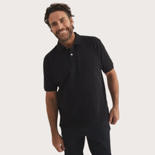 Load image into Gallery viewer, RB Sellars Men's Atherton Basic S/S Polo - Black
