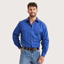 Load image into Gallery viewer, RB Sellars Men's Burton Full Btn L/S Light Wt - Royal

