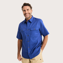 Load image into Gallery viewer, RB Sellars Men's Burton Full Btn S/S Light Wt. - Royal
