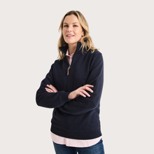 Load image into Gallery viewer, RB Sellars Women's Kate 1/2 Zip Heavy Weight Jumper - Classic Navy
