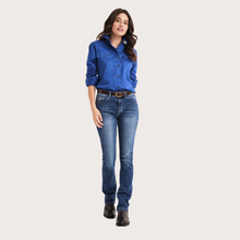 Load image into Gallery viewer, RB Sellars Women's Sandy Full Btn L/S Workshirt - Royal
