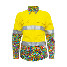 Load image into Gallery viewer, TradeMutt Women's Bonza Day/Night Hi Vis Workshirt - Yellow
