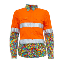 Load image into Gallery viewer, TradeMutt Women's Bonza Day/Night Hi Vis Workshirt - Orange

