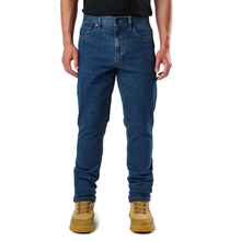 Load image into Gallery viewer, FXD Men's Wd-4 Coolmax Stretch Denim Straight Fit Jeans - Mid Blue
