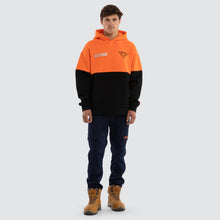 Load image into Gallery viewer, NXP Men's Essendon Block Hoodie - Orange Black

