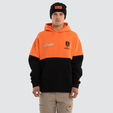 Load image into Gallery viewer, NXP Men's Fremantle Block Hoodie - Orange Black
