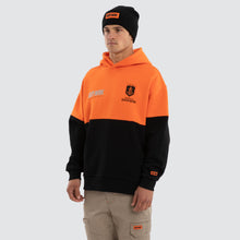 Load image into Gallery viewer, NXP Men's Fremantle Block Hoodie - Orange Black
