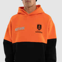 Load image into Gallery viewer, NXP Men's Fremantle Block Hoodie - Orange Black
