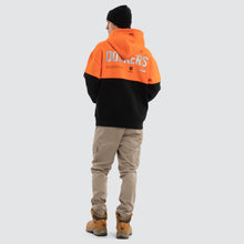 Load image into Gallery viewer, NXP Men's Fremantle Block Hoodie - Orange Black
