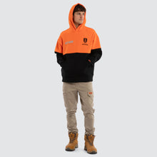 Load image into Gallery viewer, NXP Men's Fremantle Block Hoodie - Orange Black
