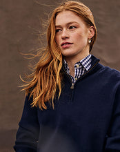 Load image into Gallery viewer, RB Sellars Women's Peppin Half Zip Jumper - Classic Navy
