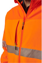 Load image into Gallery viewer, FXD Men&#39;s WO-3T Softshell Taped Jacket - Orange/Navy - Jackets
