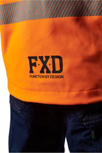 Load image into Gallery viewer, FXD Men&#39;s WO-3T Softshell Taped Jacket - Orange/Navy - Jackets
