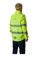 Load image into Gallery viewer, FXD Men&#39;s WO-3T Softshell Taped Jacket - Yellow/Navy - Jackets
