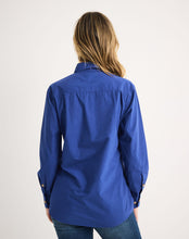 Load image into Gallery viewer, RB Sellars Women's Springfield Half Btn L/S Shirt - Royal
