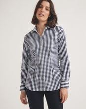 Load image into Gallery viewer, RB Sellars Women's Pearl L/S Shirt - Goolwa - Navy Gingham

