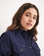 Load image into Gallery viewer, RB Sellars Women's Sandy 1/2 Btn L/S Workshirt - Navy
