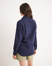Load image into Gallery viewer, RB Sellars Women's Sandy 1/2 Btn L/S Workshirt - Navy

