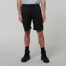 Load image into Gallery viewer, Hard Yakka Men&#39;s Toughmaxx Mid Short - BLACK - Shorts
