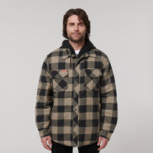 Load image into Gallery viewer, Hard Yakka Men&#39;s Quilted Shacket - Iron Bark - Jacket
