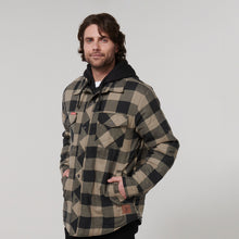 Load image into Gallery viewer, Hard Yakka Men&#39;s Quilted Shacket - Iron Bark - Jacket
