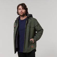 Load image into Gallery viewer, Hard Yakka Men&#39;s Quilted Shacket - Military Green - Jacket
