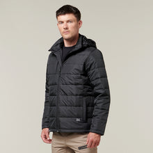 Load image into Gallery viewer, Hard Yakka Men&#39;s Puffa 2.0 Jacket - Black - Jackets
