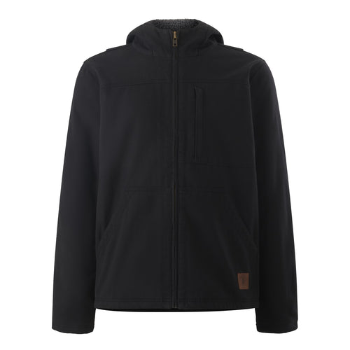 Hard Yakka Men's Heritage Canvas Hooded Jacket - Black - Jacket