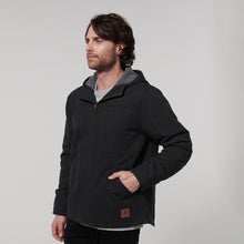 Load image into Gallery viewer, Hard Yakka Men&#39;s Heritage Canvas Hooded Jacket - Black - Jacket
