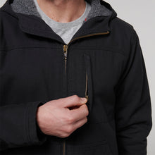 Load image into Gallery viewer, Hard Yakka Men&#39;s Heritage Canvas Hooded Jacket - Black - Jacket
