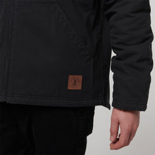 Load image into Gallery viewer, Hard Yakka Men&#39;s Heritage Canvas Hooded Jacket - Black - Jacket
