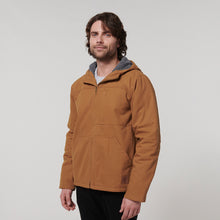 Load image into Gallery viewer, Hard Yakka Men&#39;s Heritage Canvas Hooded Jacket - Dark tan - Jacket
