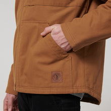 Load image into Gallery viewer, Hard Yakka Men&#39;s Heritage Canvas Hooded Jacket - Dark tan - Jacket
