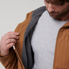 Load image into Gallery viewer, Hard Yakka Men&#39;s Heritage Canvas Hooded Jacket - Dark tan - Jacket
