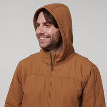 Load image into Gallery viewer, Hard Yakka Men&#39;s Heritage Canvas Hooded Jacket - Dark tan - Jacket
