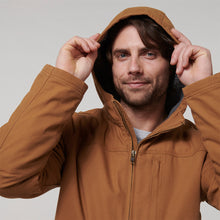 Load image into Gallery viewer, Hard Yakka Men&#39;s Heritage Canvas Hooded Jacket - Dark tan - Jacket
