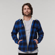 Load image into Gallery viewer, Hard Yakka Men&#39;s Sherpa Trucker Jacket - Blue Knight - Jacket
