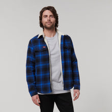 Load image into Gallery viewer, Hard Yakka Men&#39;s Sherpa Trucker Jacket - Blue Knight - Jacket
