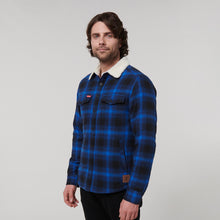 Load image into Gallery viewer, Hard Yakka Men&#39;s Sherpa Trucker Jacket - Blue Knight - Jacket
