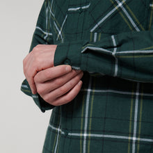 Load image into Gallery viewer, Hard Yakka Men&#39;s Long Sleeve Check Flannie - GREEN CHECK - Shirts
