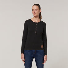 Load image into Gallery viewer, Hard Yakka Women&#39;s Sherpa Henley - Black - Jacket
