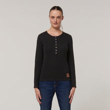 Load image into Gallery viewer, Hard Yakka Women&#39;s Sherpa Henley - Black - Jacket
