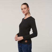 Load image into Gallery viewer, Hard Yakka Women&#39;s Sherpa Henley - Black - Jacket
